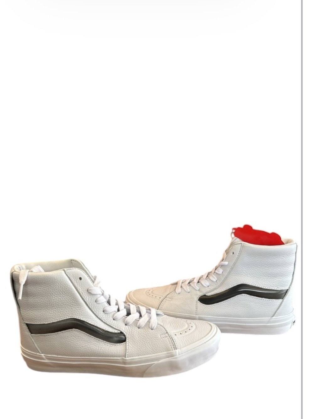 VANS unisex Sk8-Hi XL Shoes Big Mood White Leather Skate Casual